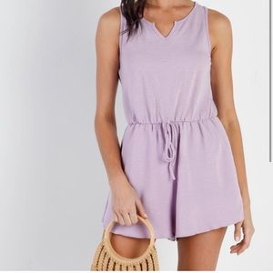 Brand new w/o tags rumpled size M super soft lavender with withe strips